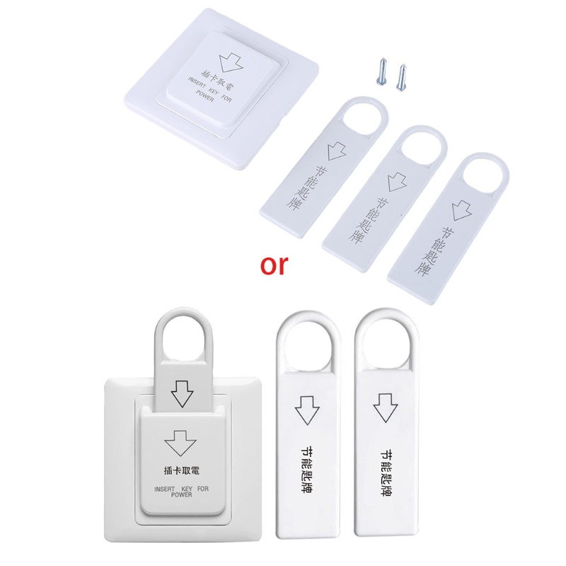 Công tắc thẻ từ tính 86 loại kèm 3 thẻ chuyển đổi tiết kiệm năng lượng dùng cho nhà ở / khách sạn