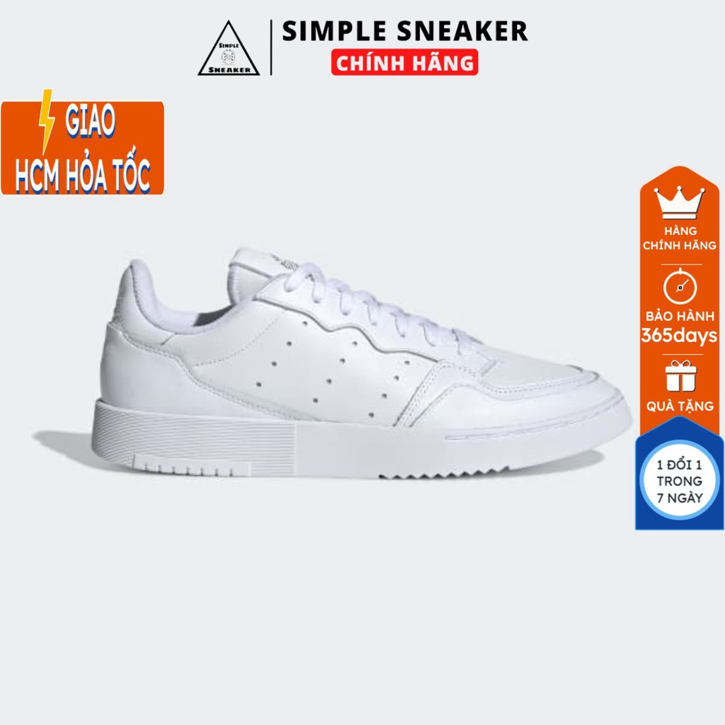 Giày Adidas Supercourt Allwhite FREESHIP Giày Nữ Adidas Chính Hãng Màu Full Trắng Cực Đẹp - Chuẩn Auth [EE6037]