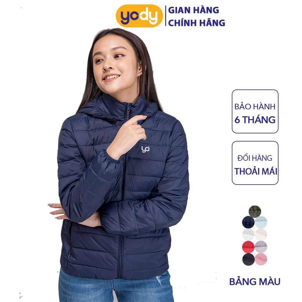 Áo phao Yody nữ cao cấp, áo khoác nữ đẹp nhẹ như lông vũ có mũ phn4000 | BigBuy360 - bigbuy360.vn