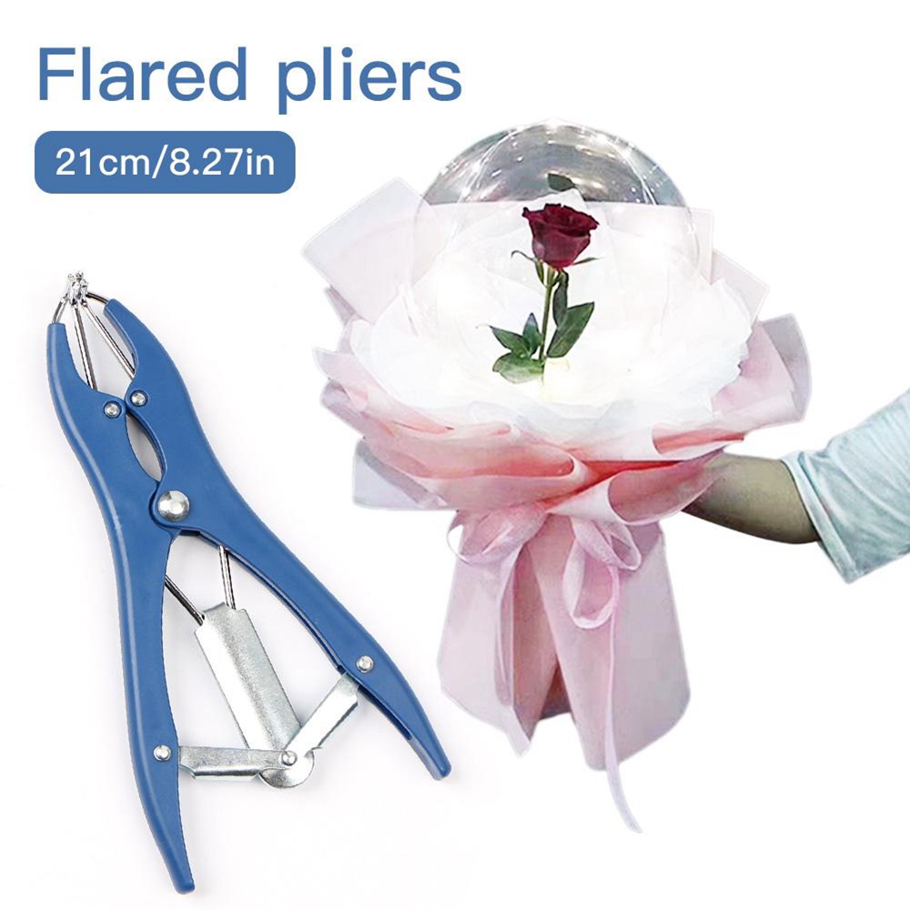 Dụng cụ kìm mở rộng bong bóng bằng kim loại trong suốt nhiều màu DIY