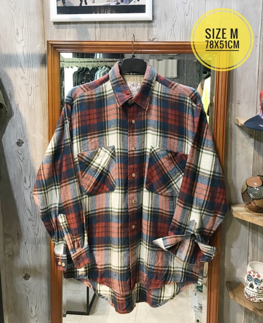 Sơ mi Flannel vintage Nhật - Mỹ tuyển chọn chính hãng (Inbox để nhận album chọn mẫu trước khi đặt hàng) | BigBuy360 - bigbuy360.vn