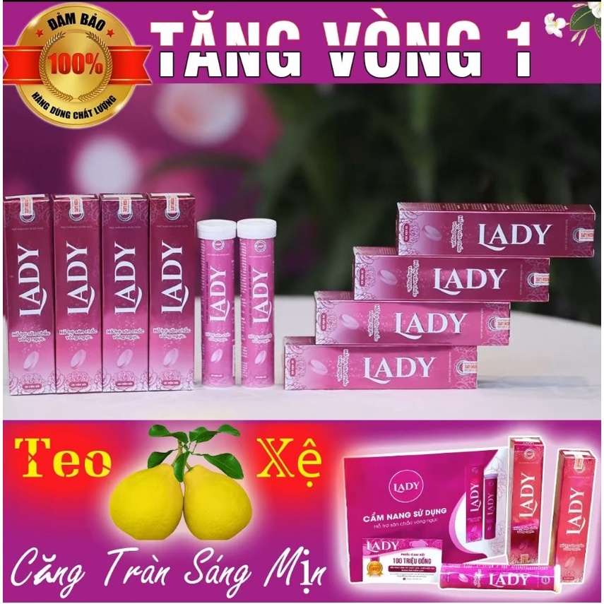 Auth- Viên sủi Lady nở ngực tự nhiên - Tăng vòng 1 lên 2-3size rất hiệu quả đang được săn đón