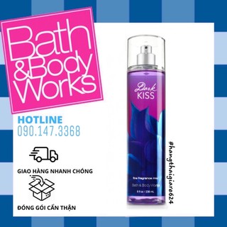BBW® Xịt Thơm Toàn Thân Bath And Body Works - DARK KISS 236ml (Mỹ)