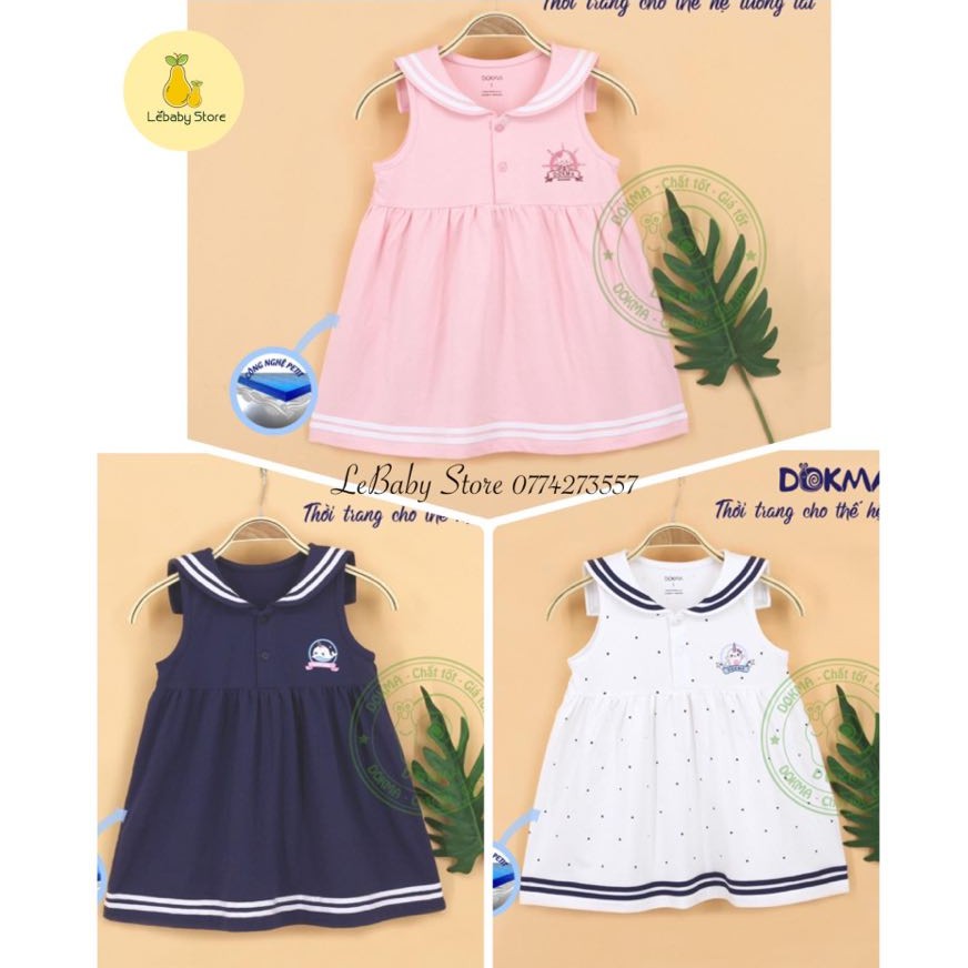(1-4Y) Váy ba lỗ cotton - DOKMA