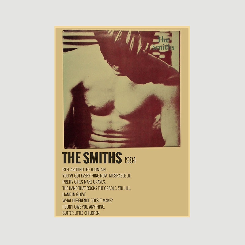 Poster Dán Tường Trang Trí In Hình Ban Nhạc rock the smiths Phong Cách vintage