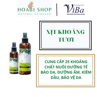 Xịt khoáng VIBA cấp ẩm, dưỡng ẩm, kiềm dầu, khóa trang điểm - HOABI SHOP