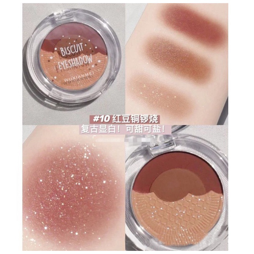 ✨✨Bảng Mắt Nhũ 3 Ô Biscuit Eyeshadow siêu Hot  Buôn sỉ