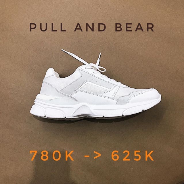Pull and bear trắng