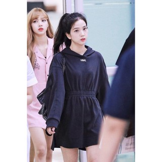 Váy nỉ Viral Jisoo Blackpink Hàn Quốc xinh xắn
