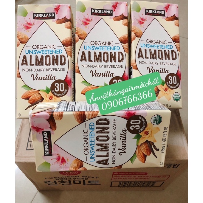 Sữa Hạnh Nhân Hữu Cơ Kirkland Almond Vani 946 ml