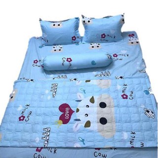 Rọn bộ 5 món chăn ga gối poly hè mới nhất - Ngxuan73