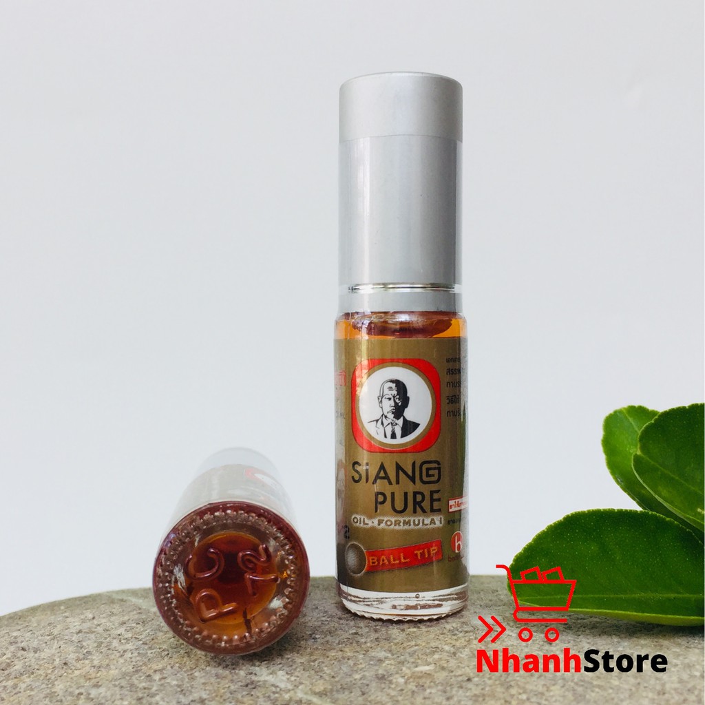 Dầu gió Siang Pure ball tip gold Thailand (Mỗi chai 7cc)