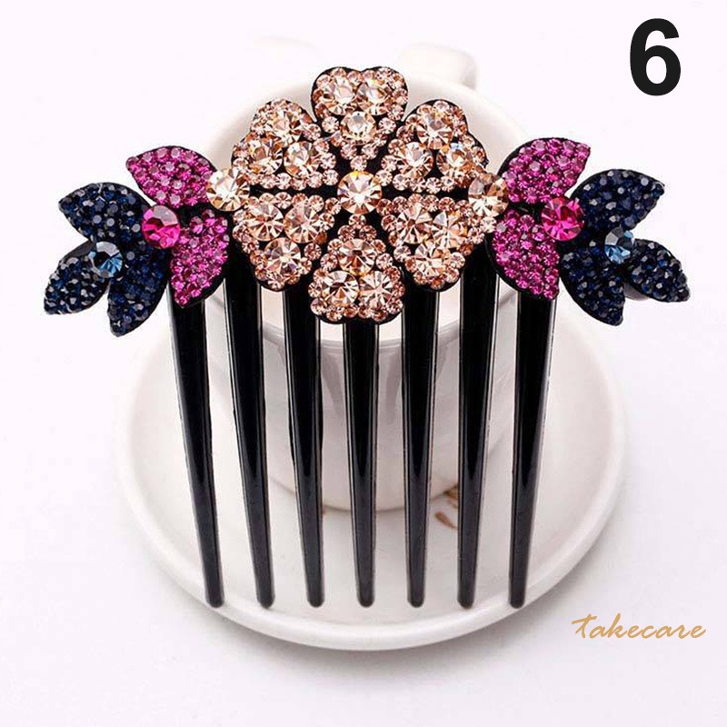 Lược Cài Tóc Đính Đá Pha Lê