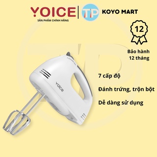 Máy đánh trứng cầm tay YOICE Y-180, 7 cấp độ mạnh mẽ, chức năng trộn bột rất tiện dụng