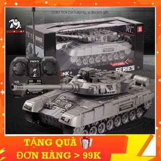 Đồ Chơi Xe Tăng Điều Khiển Loại Lớn 33cm Quay Nòng, Di Chuyển Siêu Tốc, Phát Nhạc Cao Cấp, 4 Đèn Tín Hiệu - SUMOSHOP68