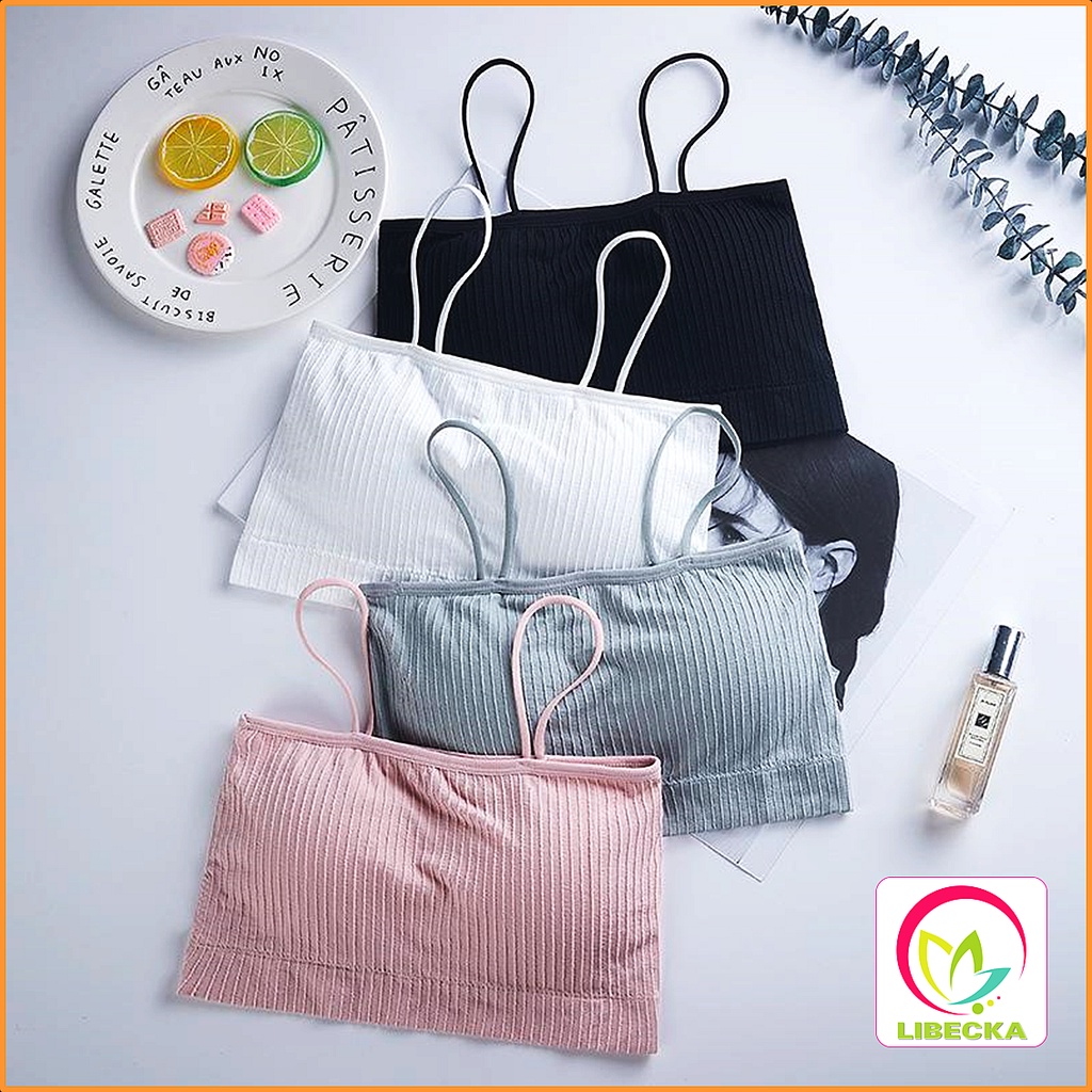 Áo bra nữ len gân tăm Hàn Quốc cao cấp đẹp quây ngang 2 dây chống tụt Sexy gợi cảm Siêu đẹp BONBIKINI