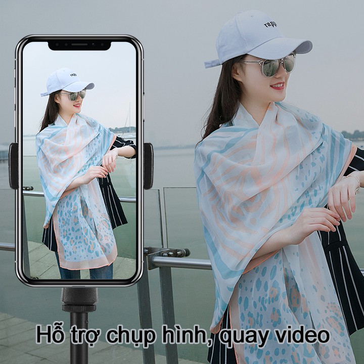 Giá đỡ điện thoại livestream Xoay 360 độ, điều chỉnh độ cao·chân đế Siêu chắc - xem phim, chụp hình, quay video,...