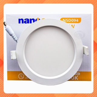Đèn led âm trần tròn 9w nanoco nsd0941-4000k