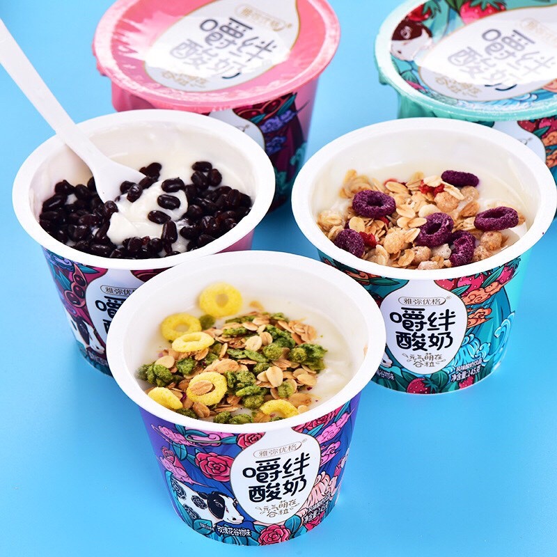 [ GIẢM GIÁ 20% ] SỮA CHUA YẾN MẠCH YAMI CHEW 🥛 3 VỊ BÉO NGẬY TOPPING Oreo ,HOA QUẢ , ĐẬU ĐỎ 🍓🍓