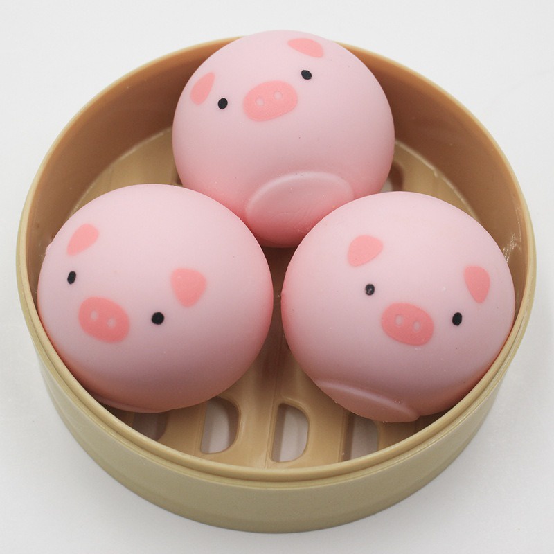 3 Bé Squishy Mochi Bánh Bao Heo Hồng Lợn Hồng đáng yêu GIÚP GIẢM STRESS CỰC ĐÃ/ BÁNH BAO BÓP BÓP