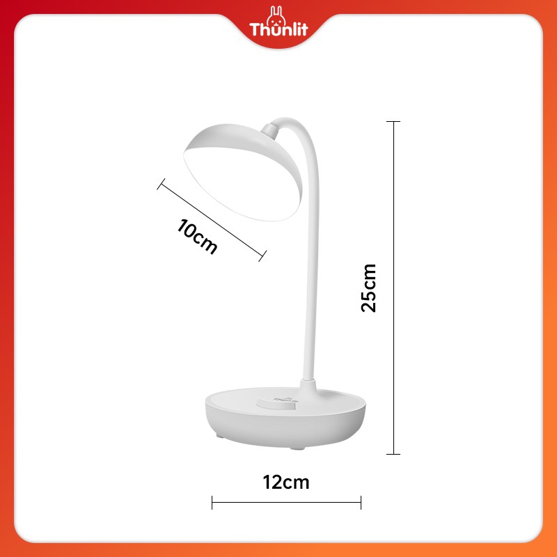 Đèn bàn Thunlit có thể sạc lại bằng USB 1250mAh 3 chế độ sáng cho trẻ em