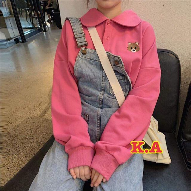 Áo polo cổ sen thêu gấu ,AN MINH, chất da cá ,kèm ảnh thật. | BigBuy360 - bigbuy360.vn