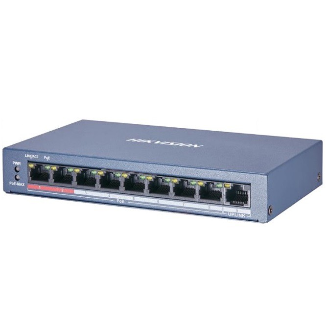 Thiết bị mạng 8-port 10/100Mbps PoE Switch HIKVISION DS-3E0109P-E(C)