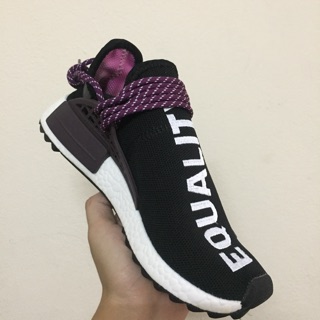 Giày Thể Thao Sneaker Human đen dây tím