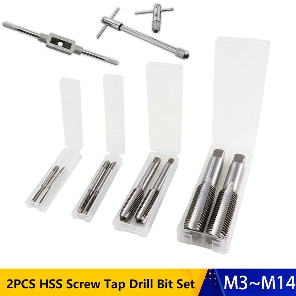 Bộ Vòi Ren Heceh 2 Cái / Bộ M3 ~ M14|Mũi Khoan Xoắn Ốc HSS Chất Lượng Cao