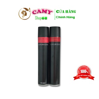 Gôm Xịt Tóc Luxurious 420ml + Sáp Vuốt Tóc Volcanic Clay + Tặng lược tạo kiểu chính hãng Camy shop68