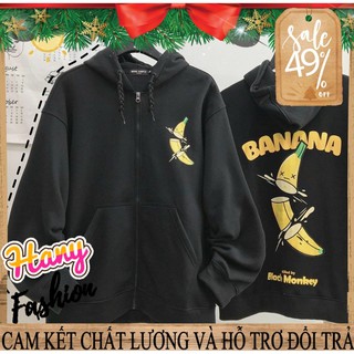 Áo Khoác Nỉ Dây Kéo Banana Killer in 3D sắc nét nam nữ unisex cực hot - Áo Khoác Hoodie trái chuối || Hany Shop