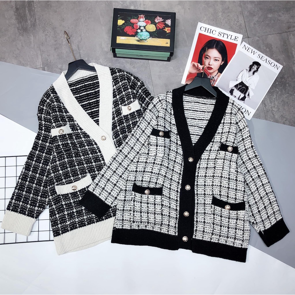 Áo khoác len Sợi 4 túi viền mã 9902 (kèm ảnh thật, video) | BigBuy360 - bigbuy360.vn