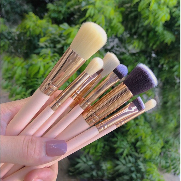 Set 8 cọ trang điểm GDTIMA hai màu làm đẹp tiện dụng cho nữ