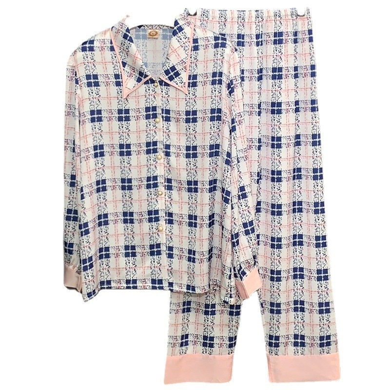 Bộ Đồ Ngủ Tay Dài Bằng Lụa Mát Thời Trang Mới 2022