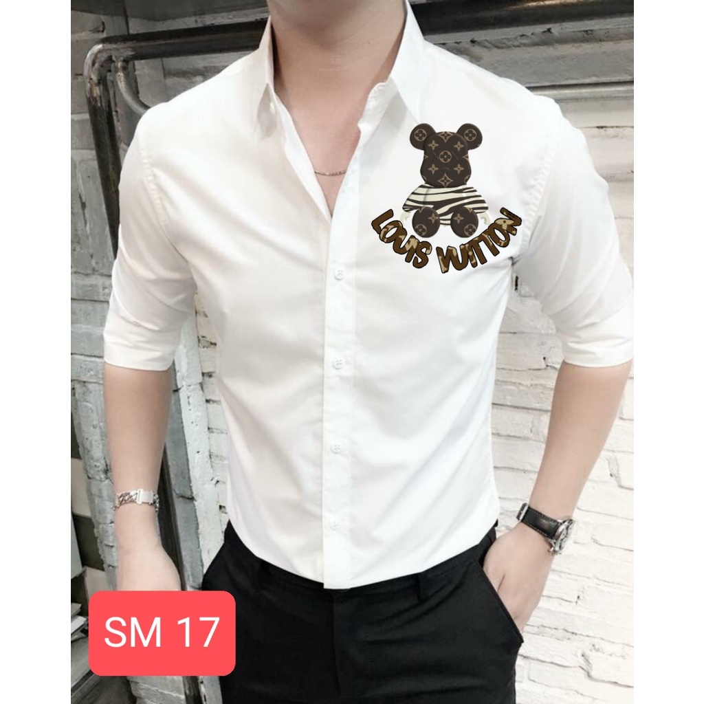 Áo Sơ Mi Nam Cao Cấp Trắng Phong Cách Công Sở Lịch Lãm