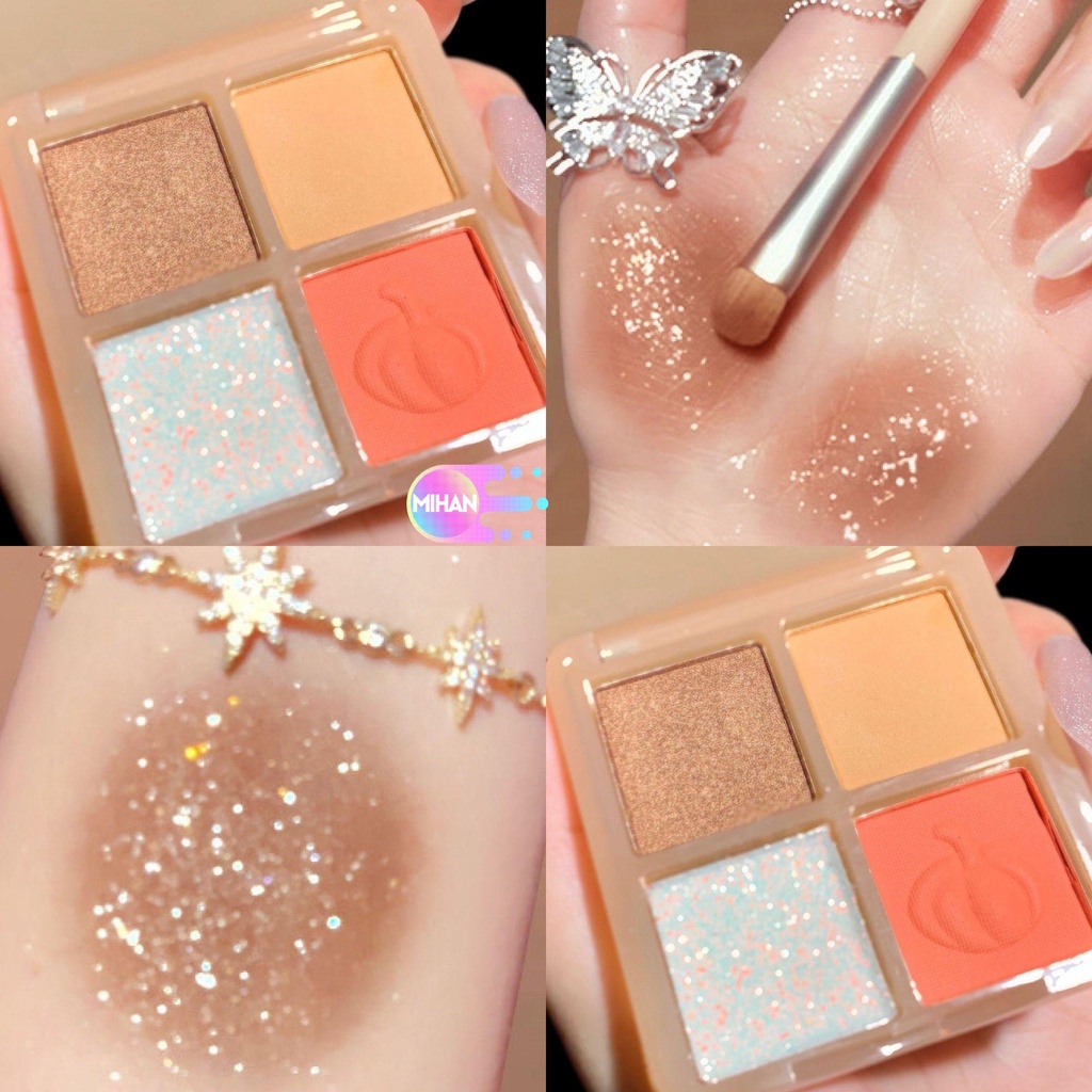 [Hàng mới về] Bảng phấn mắt chống thấm nước lấp lánh kết cấu siêu mịn trang điểm tự nhiên | BigBuy360 - bigbuy360.vn