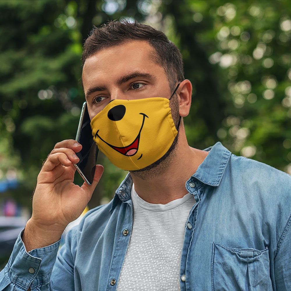 Khẩu trang thú cưng dễ thương cho bé đáng yêu vui nhộn hoạt hình Disney CARTWELL dày 2 lớp ngăn bụi mịn chống giọt bắn d