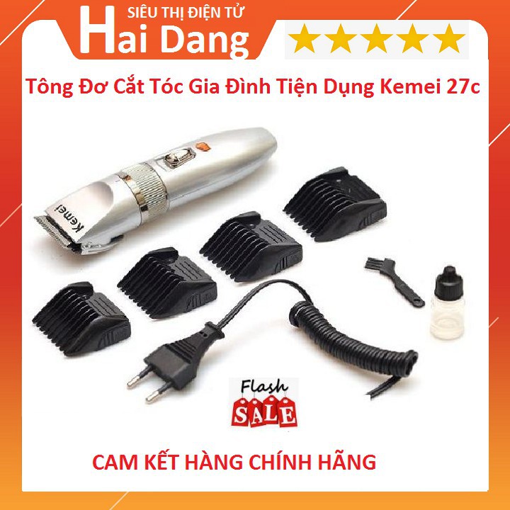 Tông Đơ Cắt Tóc, Tăng đơ cắt tóc gia đình tiện dụng Kemei 27c