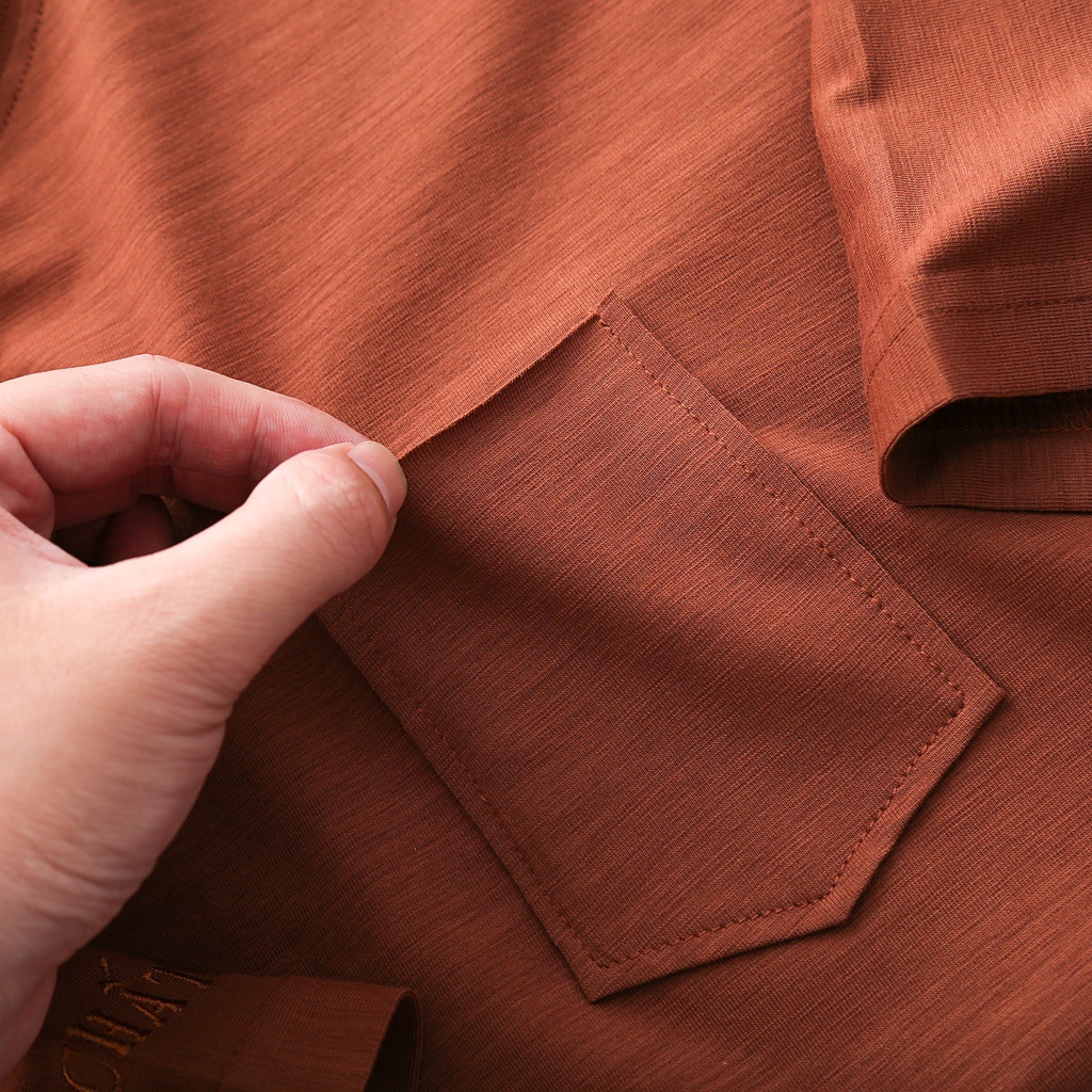 Áo Thun Nam Basic GU CHẤT, Chất Vải Cotton Chuẩn Xịn, Mềm Mại, Thiết Kế Túi Basic - GUTN11