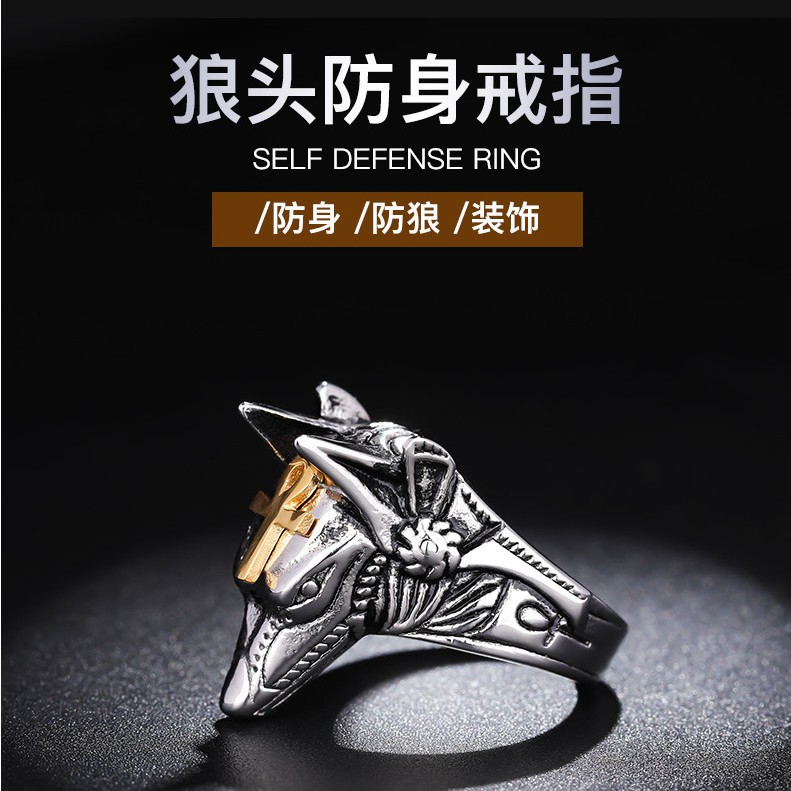 Nhẫn Đeo Ngón Chân Hình Đầu Sói Cá Tính Cho Nam | BigBuy360 - bigbuy360.vn