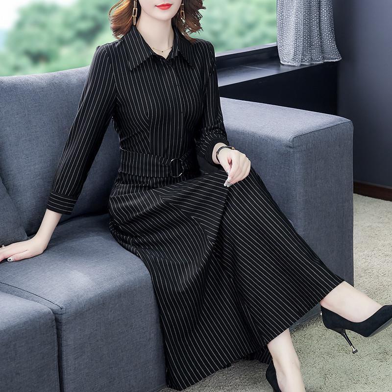 Đầm Thời Trang Xuân Thu 2020 Cao Cấp Plus Size Phong Cách Phương Tây Cho Nữ