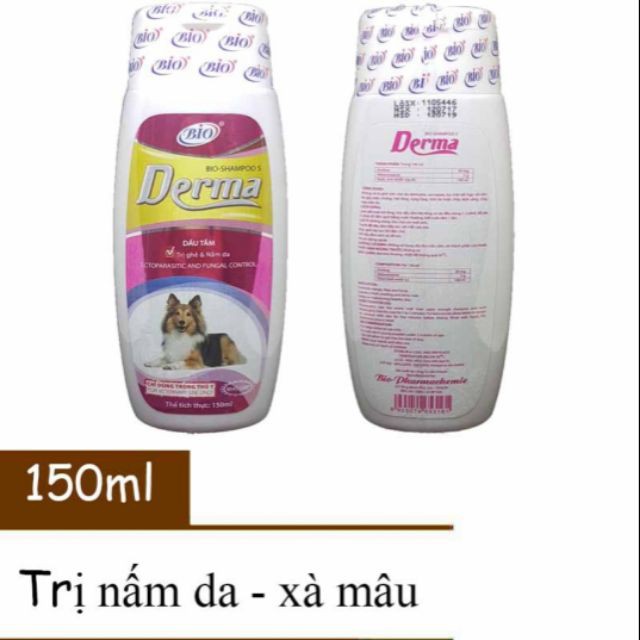 Sữa tắm trị ghẻ nấm da Bio cho chó mèo DERMA