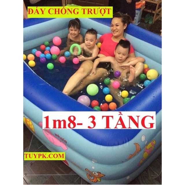 BỂ BƠI 3 TẦNG 1M8