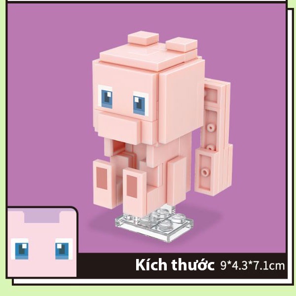 Đồ chơi lắp ghép Pokemon 01 Con Đồ chơi sưu tập Pokemon lắp ghép