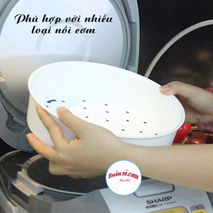 Xửng hấp thức ăn, bánh bao, xôi dẻo... NHỰA VIỆT NHẬT Plastic – khay hấp hình tròn (MS:2331/5615) Buôn Rẻ 01231 tnb33