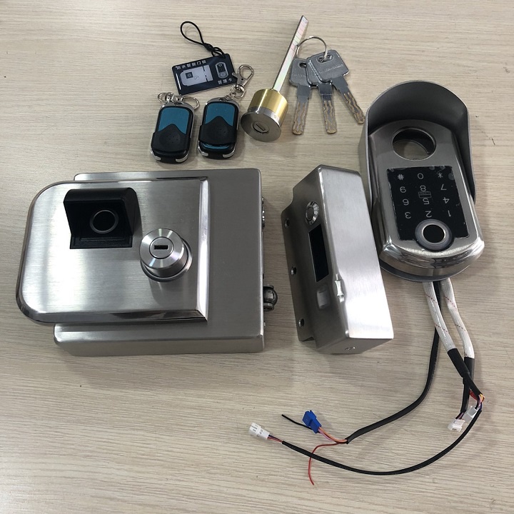 Khóa cổng điện tử vân tay - thẻ từ SG-1300A/ 1300B ( Tùy chọn)