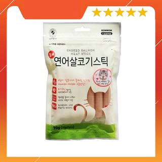 Thịt cá hồi hun khói cho mèo cho chó nhập khẩu hàn quốc 70gr