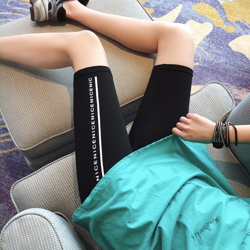 Quần Legging Lưng Cao Thiết Kế Mỏng 5 Điểm Hàng Mới Thời Trang Mùa Hè Dành Cho Nữ