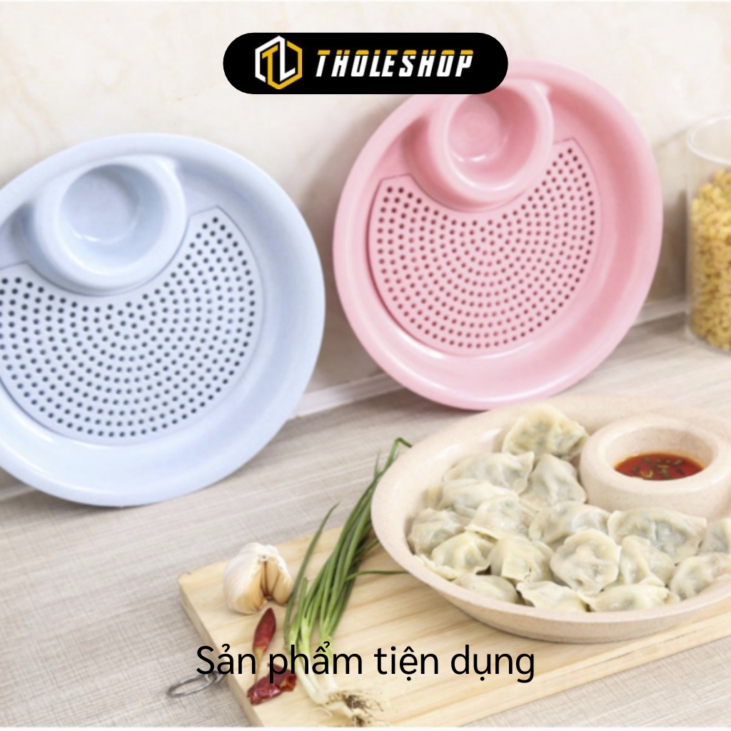 Đĩa Đựng Trái Cây - Dĩa Đựng Đồ Ăn Tích Hợp Bát Nước Chấm Có Khay Hứng Nước 9423