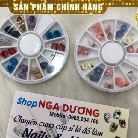Hoa sắt hoa khuôn mix các màu chuyên gắn móng